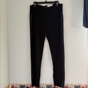 Westbound Black Leggings with Mesh Accents